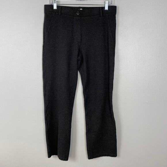 Betabrand Pants Straight Leg Comfort Charcoal Gray Yoga Trouser Large Petite - Picture 2 of 11